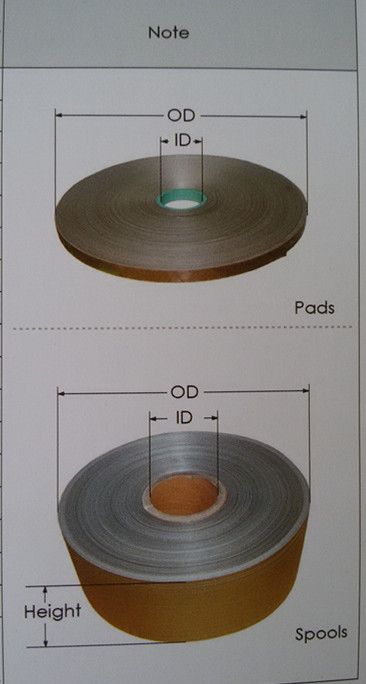 pads tape or spools tape